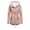Pink, variant on Fesfesfes Women Flannel Coat Winter Solid Color Thickened Plush Cotton Coat Cotton Jacket Warm Plush Coat Under $10