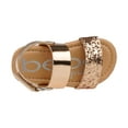 thumbnail image 3 of bebe Leatherette Fashion Glitter Flat Sandals, Rose Gold (Toddler Girl's), 3 of 8