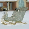 thumbnail image 3 of National Tree Company Pre-Lit  Silver Santa Sleigh, Cool  White LED Lights, 48 Inch, Indoor or Outdoor Use., 3 of 4