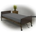thumbnail image 4 of 2 Pack Fitted Hospital Bed Sheets with Elastic All Around for a Double Brushed Ultra Soft Breathable 100% Microfiber Sheets, 36” x 84” x 12” (Dark Grey), 4 of 9