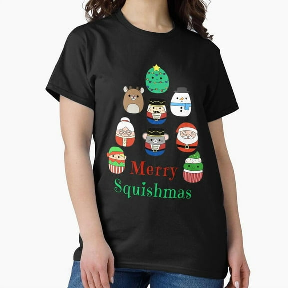 Merry Squishmas Christmas Squish Squad With A Funny Toy And A G19945 Unisex T-Shirt, Up to Size 5XL