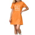 thumbnail image 6 of Auroural Girls Customized Customers Short Sleeve T Shirt Dress Casual Crew Short Sleeve Round-Neck Dress Kids, 6 of 9