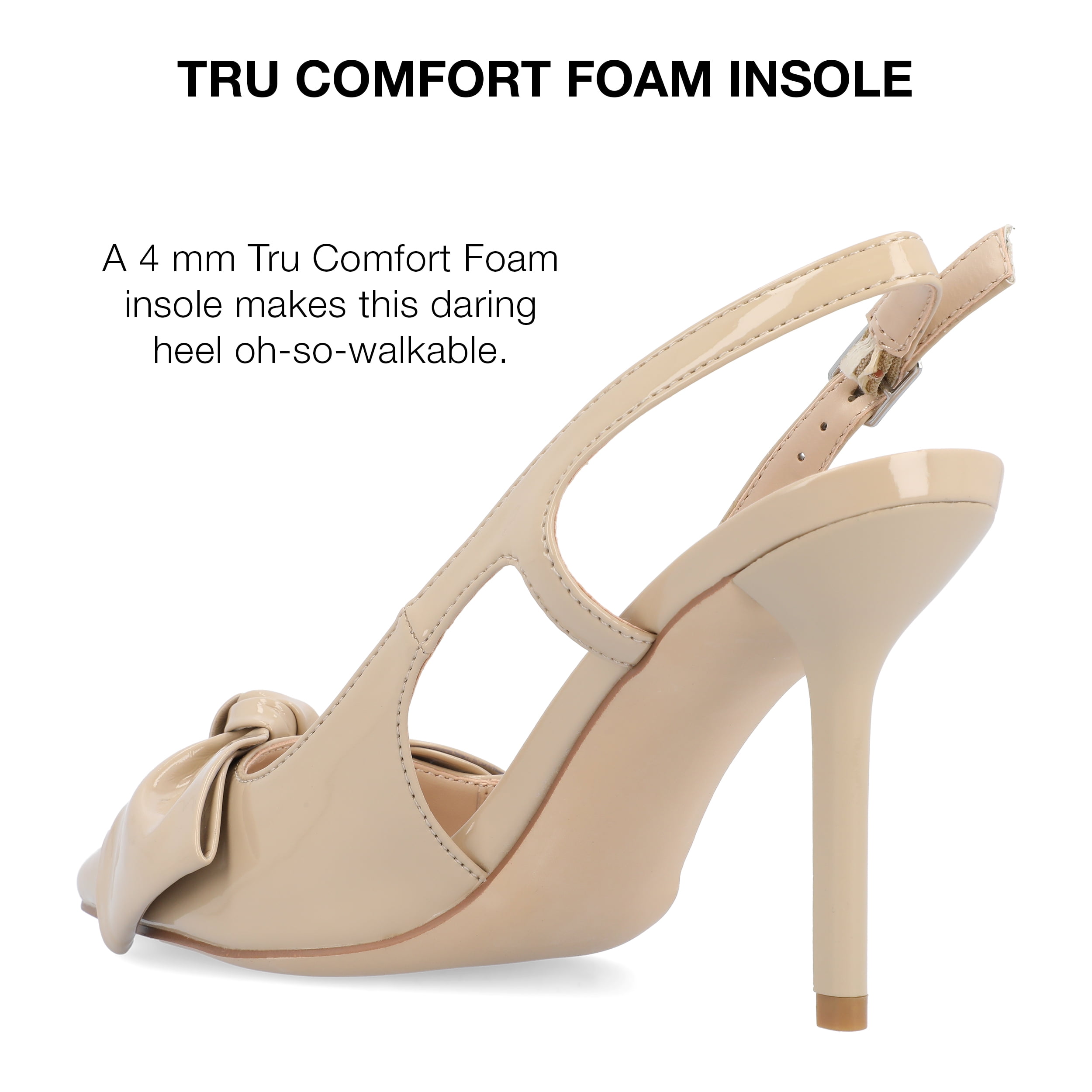 Journee Collection Womens Viera Tru Comfort Foam Mid Heel Pointed Toe Pumps