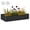 Black-8x4x1.5FT, variant on Dextrus 8x4x3ft Galvanized Metal Raised Garden Bed with Gloves, Support Rod & Rubber Edge for Outdoor Plants Veggies, Silver