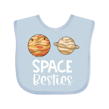

Inktastic Space Besties Cute Jupiter and Saturn Gift Baby Boy or Baby Girl Bib