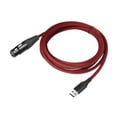 thumbnail image 2 of Cable USB macho a XLR (3 pines) hembra Cable USB a XLR Cable convertidor de micrófono estéreo Audio 100 centímetros, 2 of 9