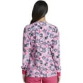 thumbnail image 3 of Dickies EDS Warm Up Scrubs Jacket For Women Snap Front DK309, XXS, Hoo Cares For You?, 3 of 7