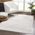 thumbnail image 4 of BoutiqueRugs Tigris Contemporary, Farmhouse Area Rug - Gray, Ivory - 3'11" x 5'7", 4 of 8