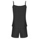 thumbnail image 5 of Sexy Pijama Conjunto para las Mujeres Gradiente Eslinga sin Mangas Tanque Empalme Pantalones Cortos Casual Pijamas Conjunto, Poliéster, 5 of 5