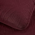 thumbnail image 3 of Chezmoi Collection Liam 7-Piece Burgundy Bed in a Bag Queen Comforter Set with Sheets Medallion Embossed Bedding Set, 3 of 9