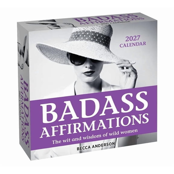 Badass Affirmations 2027 Day-To-Day Calendar, (Paperback)