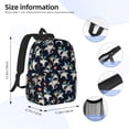 thumbnail image 5 of Goofa Cartoon Sharks Pattern Lightweight Student Backpack for School, Water-Resistant, Adjustable Straps, Fits 15" Laptop, Multiple Pockets for Books, Accessories, 5 of 6
