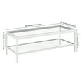 thumbnail image 5 of Evelyn&Zoe Alexis 45" Wide Rectangular Coffee Table, White, 5 of 6