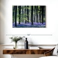 thumbnail image 3 of Elephant Stock Bluebell Vision Wall Art - Horizontal Canvas Wall Art - Living Room Wall Decor - Nature Canvas - Purple And Gray Decor By Doug Chinnery - 36" x 24", 3 of 8