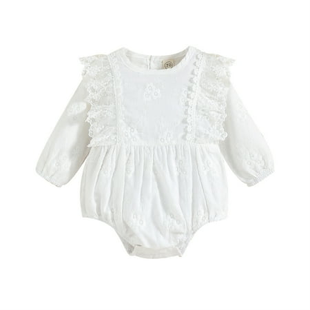 

Zukuco Newborn Baby Girl Lace Romper Boho Clothes Long Sleeve Newborn Baby Jumpsuit Dress Photography Outfits