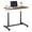 Espresso, variant on Mobile Height Adjustable Standing Desk, Compact Pneumatic Sit to Stand Computer Desk w/Lockable Casters, Ergonomic Rolling Laptop Table w/Steel Frame for Home Office (Espresso)