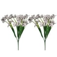 thumbnail image 2 of Clearance & Promo, 2pc Artificial Flower Real Bridal Wedding Bouquet Home Decoration Xmas Sale | Plastic, White, MIANHT, 2 of 9