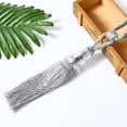 thumbnail image 1 of Liquidation de Rideaux Textiles pour la Maison 4 Pcs Pompon de Rideau Petit Cristal Accessoires de Rideau Simple Corde à Nouer Suspendue Argent, Rideau Textile pour la Maison, 1 of 4