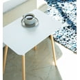 thumbnail image 3 of Yamazaki Home Side Table, White, Steel, Supports 22 pounds, Minimal Assembly, 3 of 6