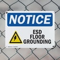 thumbnail image 5 of (2 Pack) ESD Floor Grounding OSHA Notice Sign 24 Inch X 18 Inch Indoor / Outdoor Rust-Free Aluminum Metal Signs for Workplace, Workshop, and Construction Site, Made in the USA, 5 of 8