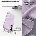 thumbnail image 2 of Samsung Galaxy S24 Plus Case Compatible with Magsafe [Anti-Fingerprint] Shockproof Soft Silicone Magnetic Phone Case Samsung Galaxy S24 Plus with Microfiber Inner Lining Dark Purple, 2 of 8