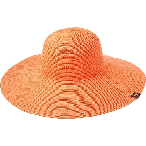 orange floppy hat
