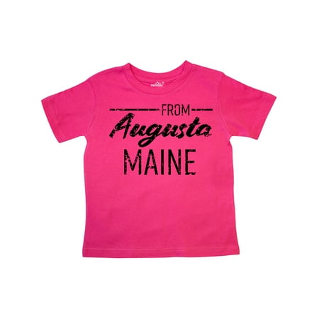 

Inktastic From Augusta Maine in Black Distressed Text Gift Toddler Boy or Toddler Girl T-Shirt