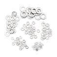 thumbnail image 1 of 105pcs 304 Flat Stainless Steel Washers M3 M4 M5 M6 M8 M10 for Screws Repair Kit Tool, 1 of 6