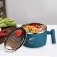 thumbnail image 6 of Japanese Style Ramen Bowl 35oz Salad Udon Soup Bowl for Camping Hiking Dorms Blue, 6 of 8