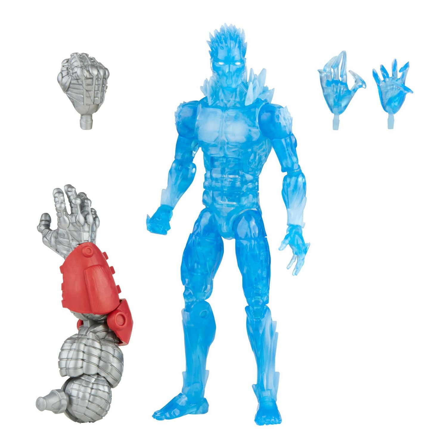 Hasbro Marvel Legends Series 6-inch Scale Action Figure Toy Iceman, Premium Design, 1 Figure, 2 Accessories, and 2 Build-A-Figure Parts