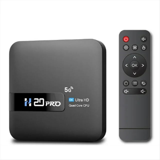 H20PRO Smart Android TV Box Android 10 2GB 16GB 6K Media Player TV Box Android 2.4 y 5G WIFI Muy Rápido 1080P Enchufe de EE. UU.