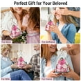 thumbnail image 6 of Emibele Preserved Real Rose in Glass Angel Figurines, Eternal Purple Rose Gift Flower with LED Lights for Women Mom Wife Her Grandma Anniversary Valentine Mother's Day,Pink, 6 of 7