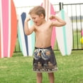 thumbnail image 4 of FORMRS Boys Swim Trunks Quick Dry Mesh Liner Boardshorts Sizes XS-XL, Sitting on The Moon, 4 of 7