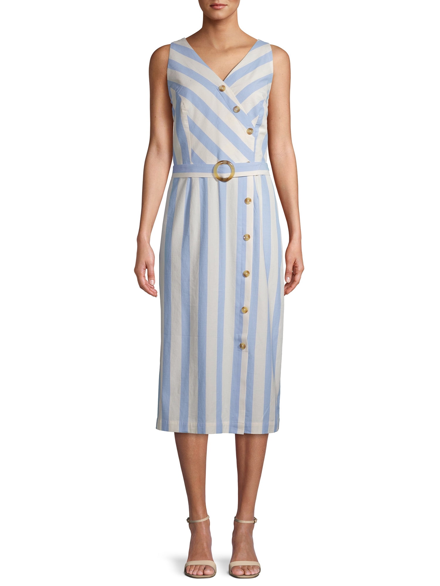 time and tru button front maxi