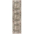 thumbnail image 2 of SAFAVIEH Vintage Persian Gerard Geometric Polyester Runner Rug, Charcoal/Olive, 2'2" x 8', 2 of 7