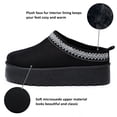 thumbnail image 2 of Alpine Swiss Emily Womens Platform Slippers Fluffy Warm Slip On Short Ankle Boot, 2 of 7