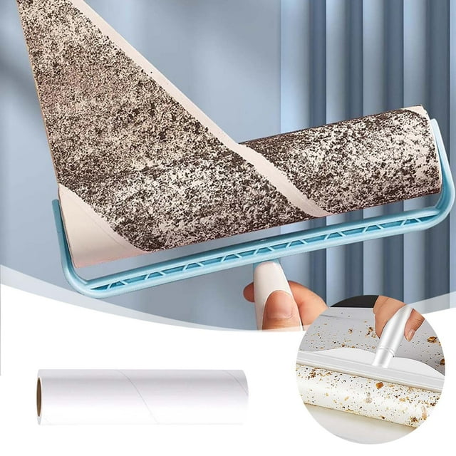 Huluwajiuyeye Lint Remover Replacement Paper Roll For Sticky Dusting Roller 10 16 19 24cm Sizes For Hair And Removal Pet Hair Lint Roller Sheet Fixer Stand Rug Rake Lint Brush Roller Tape Useful