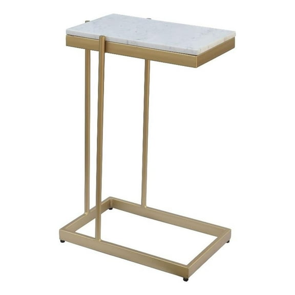 Moe's Home Collection Sulu Contemporary Marble C Table in White