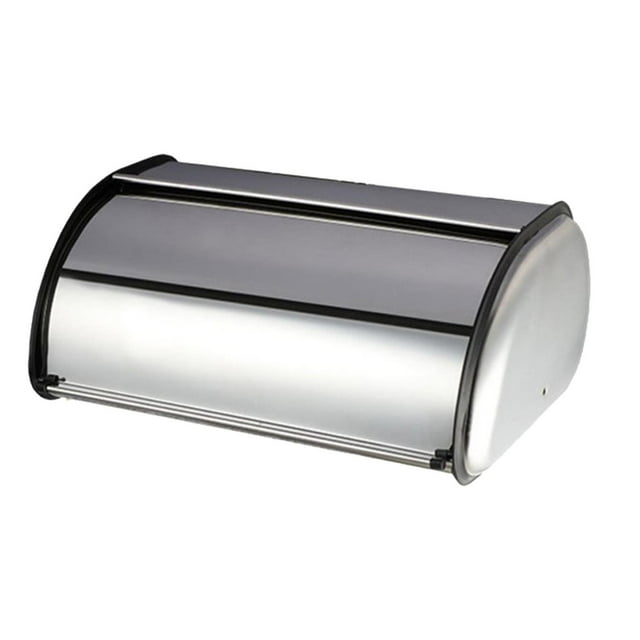Caja de pan para encimera de cocina, capacidad extra grande, contenedor de almacenamiento de pan de acero inoxidable