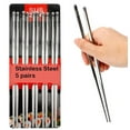 thumbnail image 1 of Sunwealth Stainless Steel Chopsticks - 5 pairs, 1 of 6