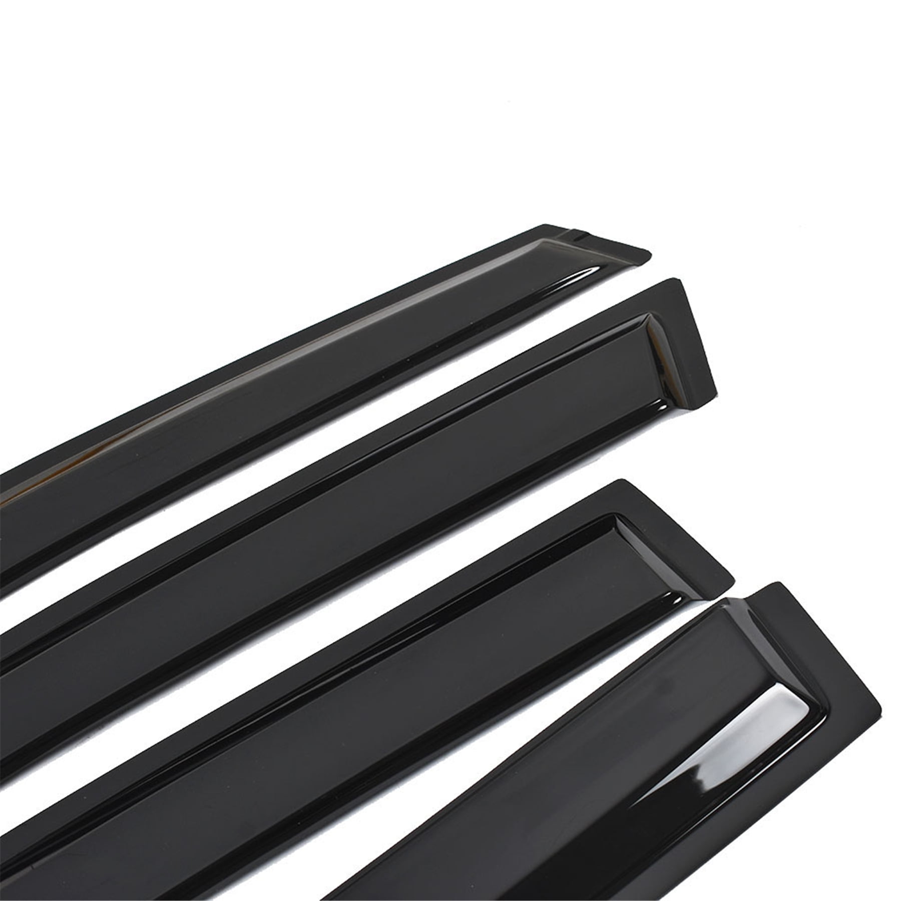 Genrics Black Tinted Trim Window Visor Deflector Vent Visor Window Visors Rain Guard Shade Deflector Replacement for Subaru WRX STI 2015 2016 2017 2018 2019 Sedan 4-Door