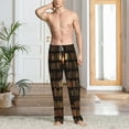 thumbnail image 6 of Lsque Bookshelves Print Men's Pajama Pants, Lounge Pant - Comfortable Home Wear,Elastic Waistband, Stylish Design-Large, 6 of 9