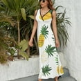thumbnail image 3 of Lunarable Pineapple Art Sleeveless Dress Women's Summer Suit Dresses for Women 2025 Luxury Party Dress, 3 of 7