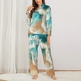 thumbnail image 2 of Sikiie Ocean Wave Crash Pajamas for Women Set, Womens Pajama Sets, Lounge Sets for Women, 2pjs for Women-X-Large, 2 of 7