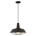thumbnail image 4 of 41184-04 Livex Lighting Metal Shade - 1 Light Mini Pendant in Coastal Style - 14 Inches wide by 16 Inches high-Black Finish    -Traditional, 4 of 11