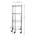 thumbnail image 3 of TRINITY EcoStorage® 4-Tier Corner Shelving Rack w/ Wheels, 3 of 4