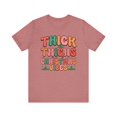 thumbnail image 2 of Thick Thighs and Christmas Vibes Groovy Women's Christmas Shirt, 2 of 10