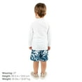 thumbnail image 3 of Jan & Jul Quick-Dry Rash Guard Shirt with Sun Protection for Girl and Boy (10Y, White), 3 of 9