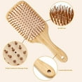thumbnail image 3 of Bamboo Massage Hair Brush Elastic Air Cushion Comb Soft Massage Comb, 3 of 7