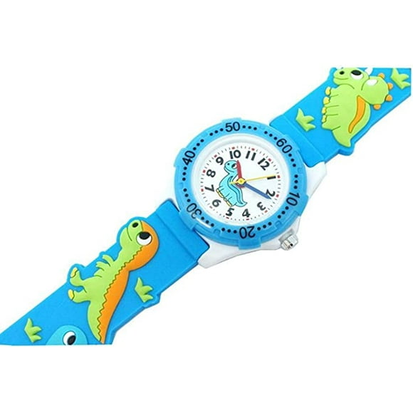 UneMontre Enfants Garçon Fille Montre de Dinosaure pour Enfants de Dessin Animé Mignon, Cadeau d'anniversaire de Noël pour Fille Garcon